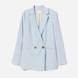 H&M Soft Blue Women's Suit Jacket size S/M very good condition